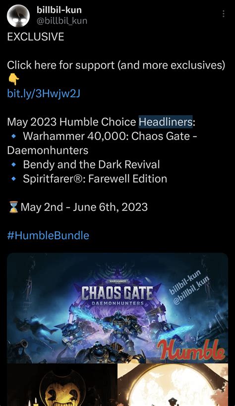 The <strong>leak</strong> has not been verified by <strong>Humble</strong> Bundle, but it has some factors that support its. . Humble choice may 2023 leak